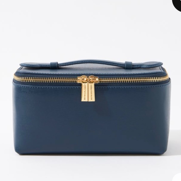 NEELY & CHLOE BNWT + Dust Bag No. 40 Small Vanity Case in Navy - Picture 1 of 9